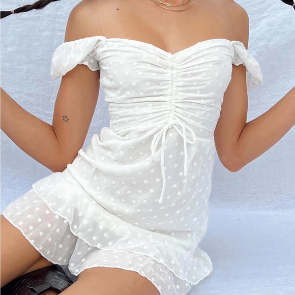 COPY - Princess Polly mikail mini dress white size 0 - Picture 2 of 13